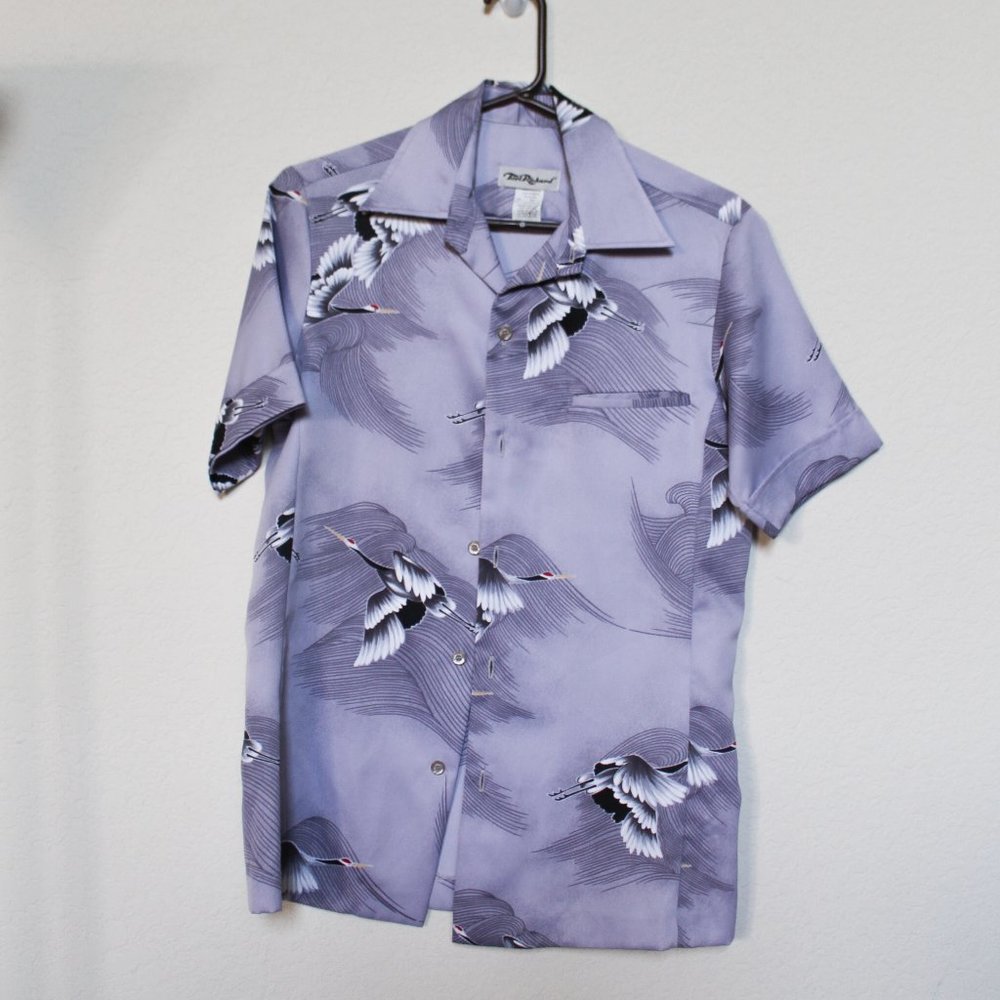 Vintage | Tori Richard | 1970's Hawaiian Shirt | Grey